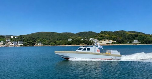 Hanwha Systems' 30-tonne unmanned surface vessel, launched in June 2026, is being used to trial autonomous-navigation and mission-management technologies.
