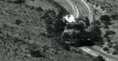 An image capture using Teledyne FLIR's Prism ground-based intelligence, surveillance and reconnaissance software stack