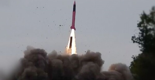 Screengrab from video shared with Janes by Fire Point of FP-7.x anti-ballistic missile launch in June 2026