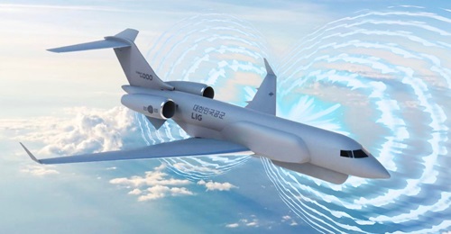 This artist's rendering shows the standoff jammer aircraft concept proposed by Korean Air and LIG Nex1 for South Korea's 'Block I Electronic Warfare (EW) System Development Project'.