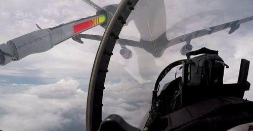 A Singaporean F-15 Eagle taking on fuel from a boom-equipped Airbus MRTT tanker. The RAF is now seeking such a solution to service its future GCAP aircraft, likely to be known as Tempest,