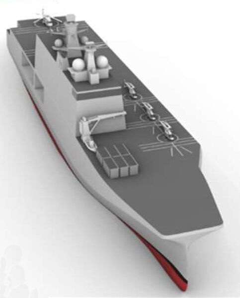 ATS concept design activity has considered both a conventional LPD-type configuration and an aviation-optimised through-deck design.