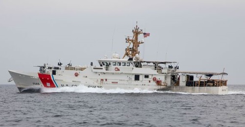 The Sentinel-class fast response cutter USCGC 
        
        . The USCG has moved a squadron of these vessels from the Middle East to operate out of Singapore and Subic Bay.