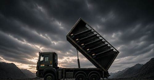 N3X's new HMV-mounted 'shoot-and-scoot' UAV launcher concept.