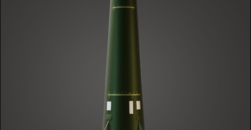 An artist's rendition of the DF-26 payload with possible anti-ship applications.