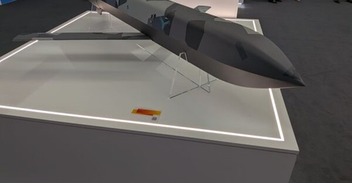 BAE Systems' and Lockheed Martin's Blizzard stand-in jammer, displayed at Farnborough 2026.