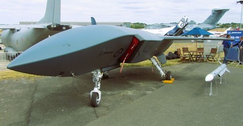 The MQ-28A Ghost Bat CCA alongside an MBDA Meteor BVRAAM missile, at the Farnborough International Airshow 2026. Boeing considers its solution to be well placed to capitalise on a surge in European interest in CCAs.