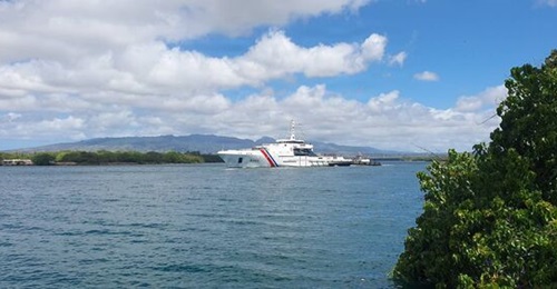 BRP 
        
        seen here departing Joint Base Pearl Harbor-Hickam to commence the sea phase of the 'RIMPAC' 2026 exercise.
