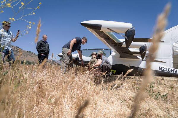 Kitty Hawk's Heaviside eVTOL aircraft is under contract with the USAF's Agility Prime effort. The company performed static load training with the aircraft to practise loading isolated military personnel into the platform. (Kitty Hawk)
