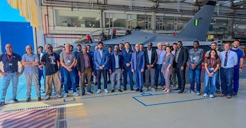 The first of 24 M-346FAs was accepted by the Nigerian Air Force at Leonardo's Venegono Superiore facility in northern Italy.