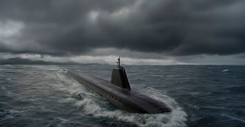 A computer-generated view of the UK's future Dreadnought-class of SSBN, in an image released on 29 July 2026.