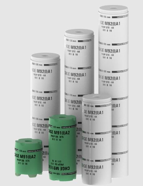 Over the next 24 months, Rheinmetall plans to more than double production of powder, and pictured, propellant charges.