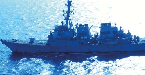 Iran and proxy forces used commercially available assets to threaten US destroyers like USS Laboon shown here operating in the Red Sea.