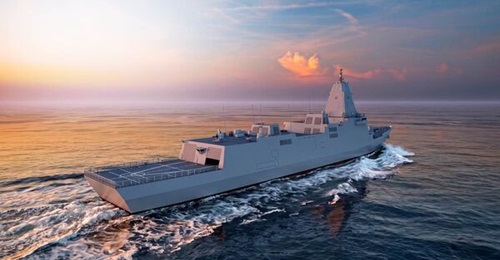 An artist's rendition of South Korea's future Korean Destroyer Next Generation (KDDX) vessel.