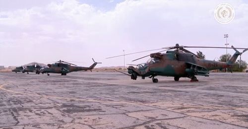 A video released by the MDN appeared to show the four helicopters at Tamanrasset airbase.