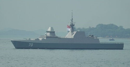 File image of the Formidable-class frigate RSS 
        
         in the Singapore Strait.