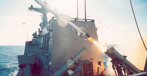 South Korea is planning to develop a new ship-launched guided-missile that will feature enhanced capabilities over the the SSM-700K C-Star, seen here being launched from an unidentified vessel.