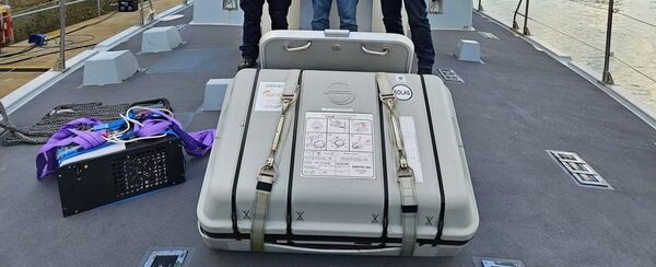 Aquark Technologies' cold atom-based atomic clock was tested aboard HMS Pursuer in June 2025.