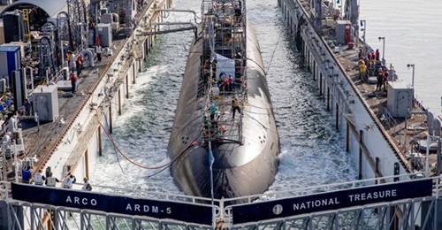 The US Navy is introducing additive manufacturing and other technology to provide better maintenance for submarines like USS Scranton, shown here.
