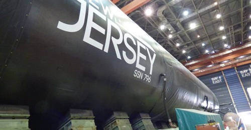 Recent contracts for Virginia-class submarines, like New Jersey shown here under construction, are meant to help bolster the supply chain.
