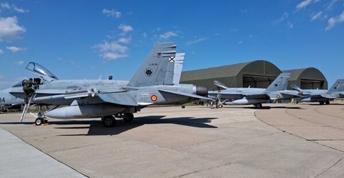 EF-18M fighters from the Spanish Air and Space Force's (EAE's) 12th Wing deployed at the Mihail Kogalniceanu Air Base in Romania as part of NATO's enhanced air policing (eAP-72) mission, which began on 31 July 2026.