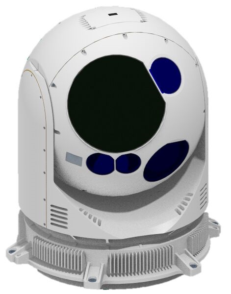 Hanwha Systems' naval EO/IR system, based on the company's Target Acquisition Designation System (TADS).
