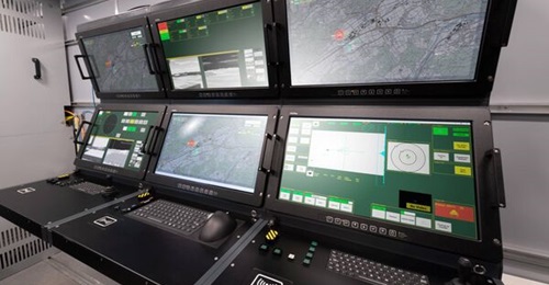 Rheinmetall's Oerlikon Skymaster C2 system for its Skynex air defence architecture.
