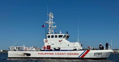 The future BRP 
        
        , one of two Marine Protector-class patrol vessels transferred to the Philippine Coast Guard.