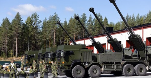 The FMV has delivered four Archer 8x8 SPHs to the Swedish Armed Forces.