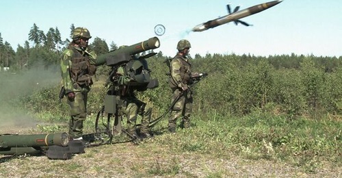 RBS 70 NG live firing in September 2011 at Bofors Test Center, Karlskoga, Sweden.