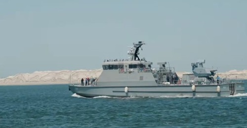 ADSB's FA-400 fast patrol vessel fitted with the Aselsan Gökdeniz CIWS.