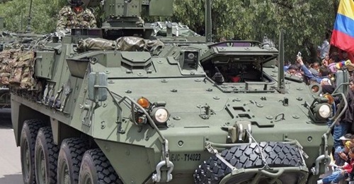 Colombia initially planned to field LAV-IIIs with Rafael Advanced Defense Systems Samson RWS