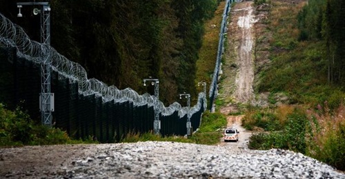 Part of Finland's 200 km fence and sensor system along its border with Russia, which the country declared complete on 7 September 2026.