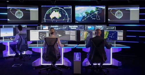 Lockheed Martin engineers work on building the Joint Air Battle Management System.