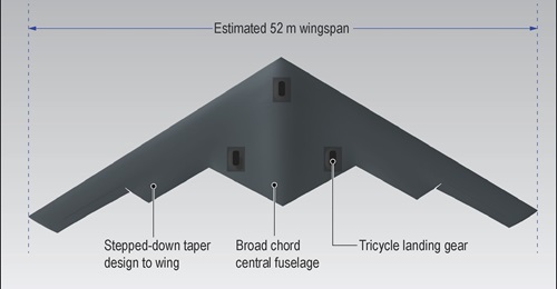This rendering shows known features of China's WZ-X unmanned aerial vehicle (UAV).