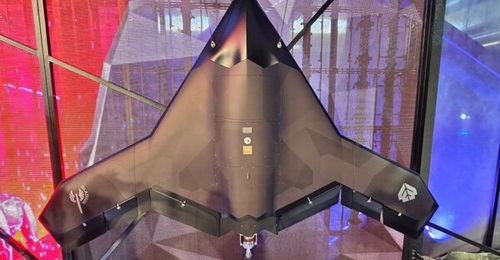WB Group's Warmate 30, a jet-powered UAV) developed under the Gladius 2 initiative, unveiled at MSPO 2026.