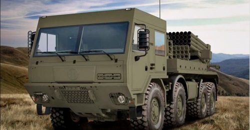 The Vampire MRL provides the Indonesian Marine Corps with a mobile 122 mm rocket artillery capability.