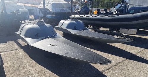 Havoc's Rampage USVs seen here at NATO's Exercise 'Dynamic Messenger/REPMUS 25' in Portugal.