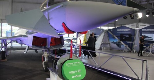 Hensoldt Eurofighter ECRS Mk1 AESA nose radar for Typhoon/Eurofighter on display at ILA Berlin 2026