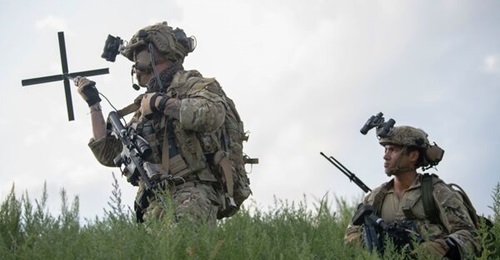 Tactical Air Control Party (TACP) specialists at the 13th Air Support Operations Squadron conduct reconnaissance training, Aug. 03, 2021, at Fort Carson Army Base, CO.