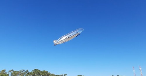 One of Kelluu's airships being launched at Exercise 'REPMUS 2026'.