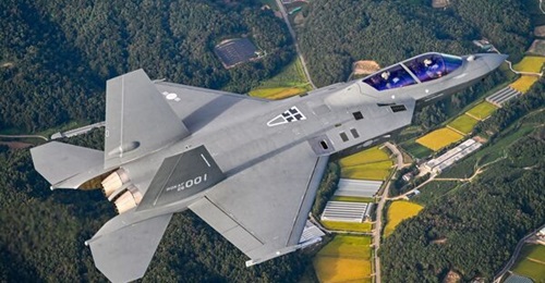 The first production Korea Aerospace Industries (KAI) KF-21 Boramae Block I 4.5-generation fighter ahead of its delivery to Yecheon Air Base in South Korea in September 2026.