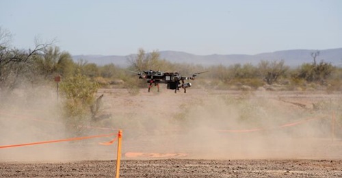 Developing mass-producible sUAS, as well as counter-sUAS systems, have been high priorities for the US Army. A Modular Intercept Drone Avionics Set (MIDAS) by Aurora Flight Sciences is seen here.