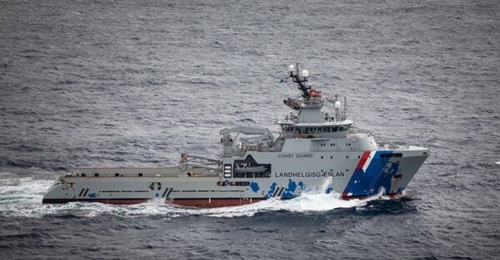 The Icelandic Coast Guard patrol ship 
        
         during Exercise 'Northern Viking 22' in the North Atlantic Ocean. Hefring's ODIN system has received interest from the service.