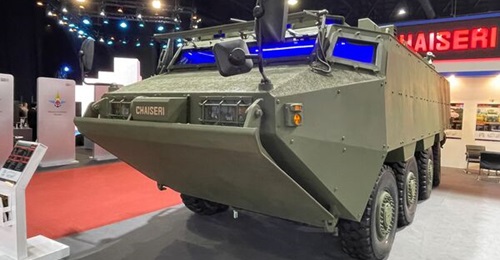 A Royal Thai Marine Corps Chaiseri 8×8 AWAV. The Royal Thai Navy is progressing the acquisition of additional vehicles.