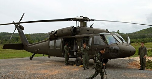 The Royal Thai Army (RTA) has operated Black Hawks for several decades. This image shows a UH-60L of the RTA's 9th Aviation Battalion.
