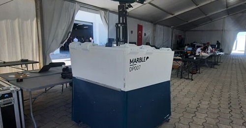Marble UAV hangar at Exercise REPMUS 26 in Portugal on 22 September 2026.