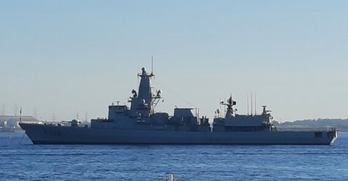 Portuguese Navy Modernised M-class frigate Bartolomeu Dias (F 334) at Exercise REPMUS 26 on 22 September 2026.