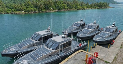 An image of the patrol vessels released by Metal Shark to accompany its announcement on the 13-hull contract for Vietnam.