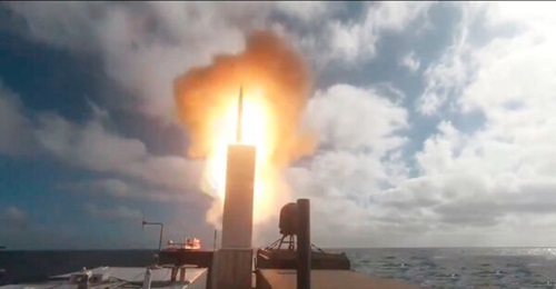 The US Navy has awarded Raytheon multi-year production acceleration contract for SM-6s, like the one shown here being launched by an unmanned surface vessel.